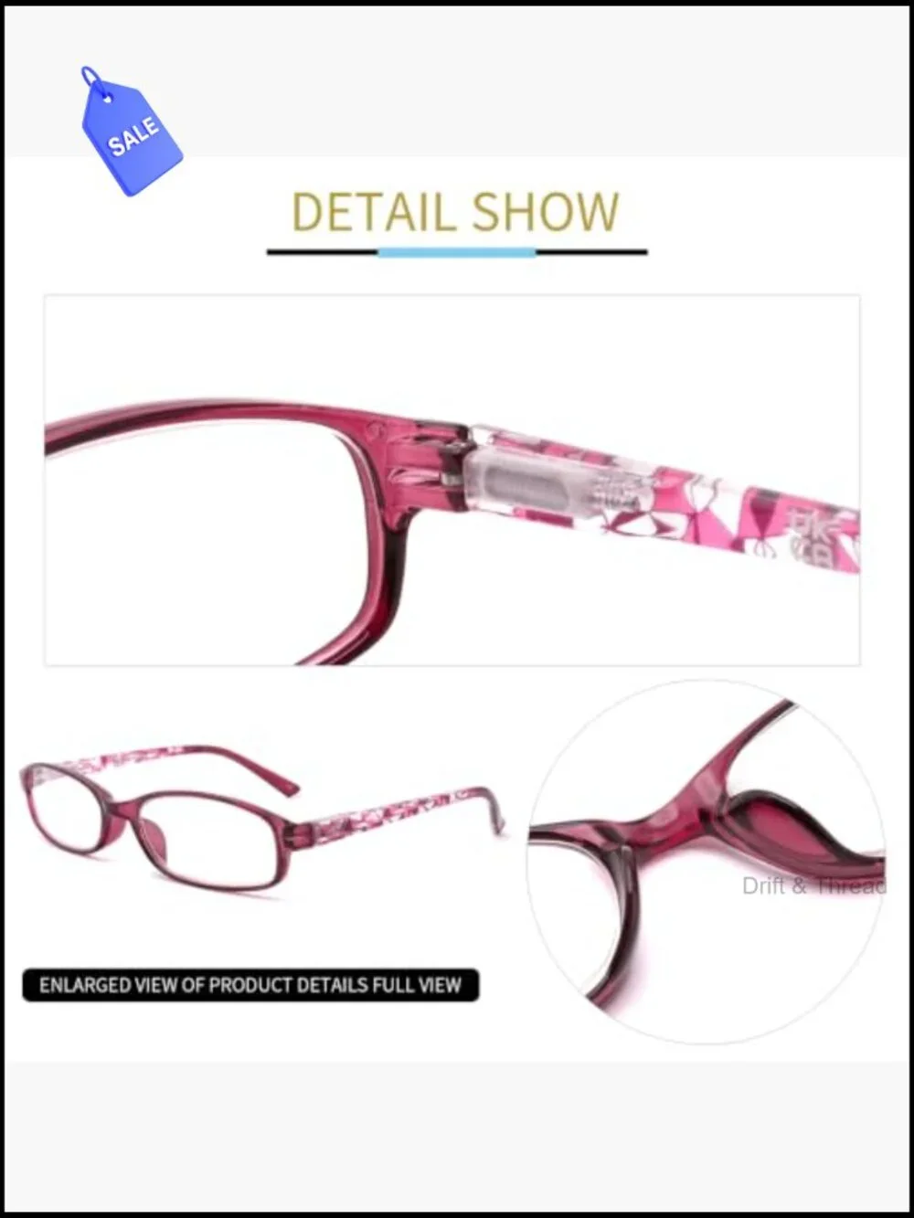 6 Pack Blue Light Blocking Reading Glasses Spring Hinge Readers for Women